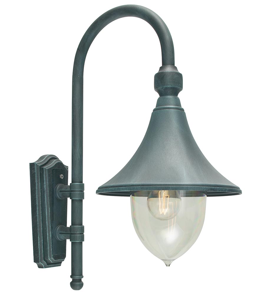 Norlys Firenze 1 Light Outdoor Wall Lantern Verdigris