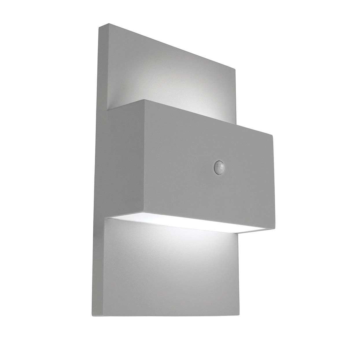 Norlys Geneve PIR Up & Down Outdoor Wall Light Aluminium IP54
