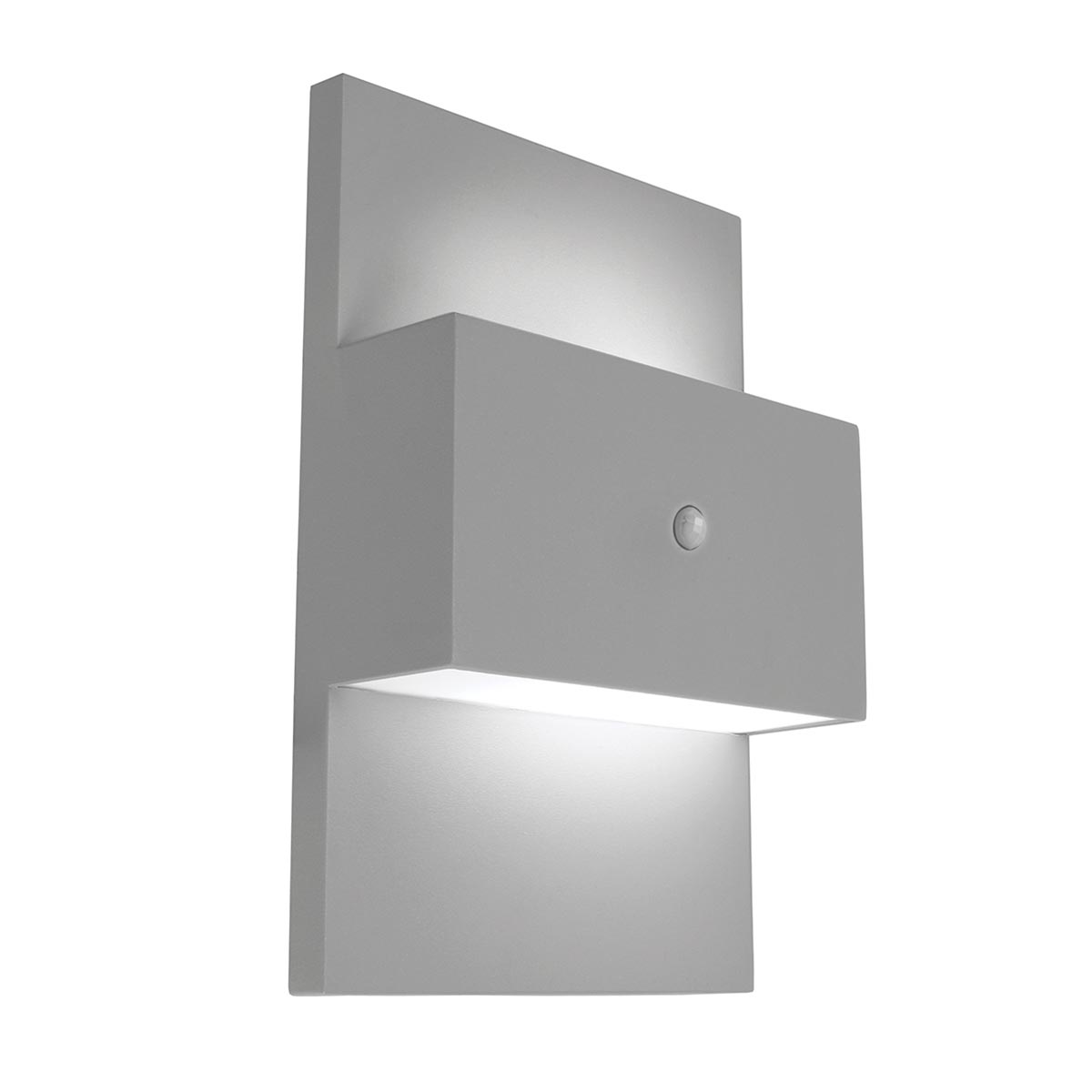Norlys Geneve PIR Up & Down Outdoor Wall Light Aluminium IP54