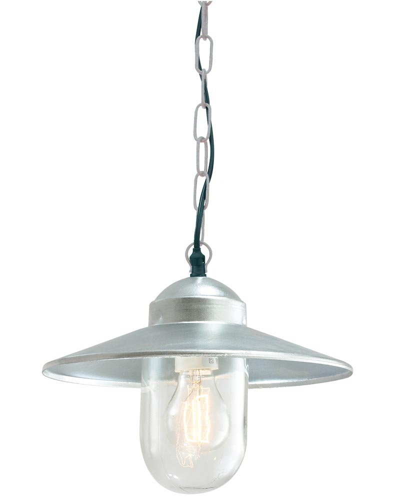 Norlys Karlstad Hanging Outdoor Porch Lantern Galvanised IP55