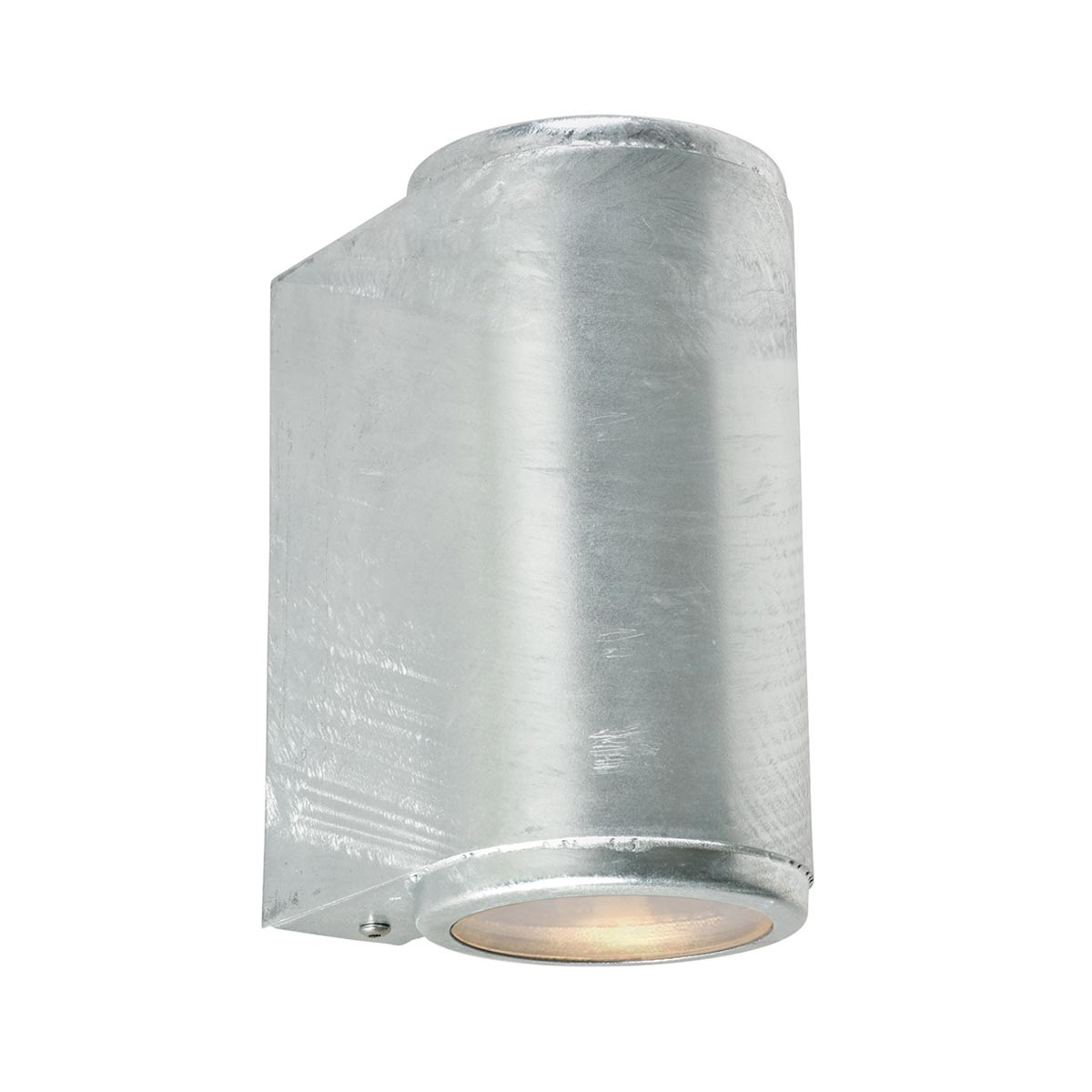 Norlys Mandal 2 Light Galvanised Outdoor Wall Up & Down Light IP44