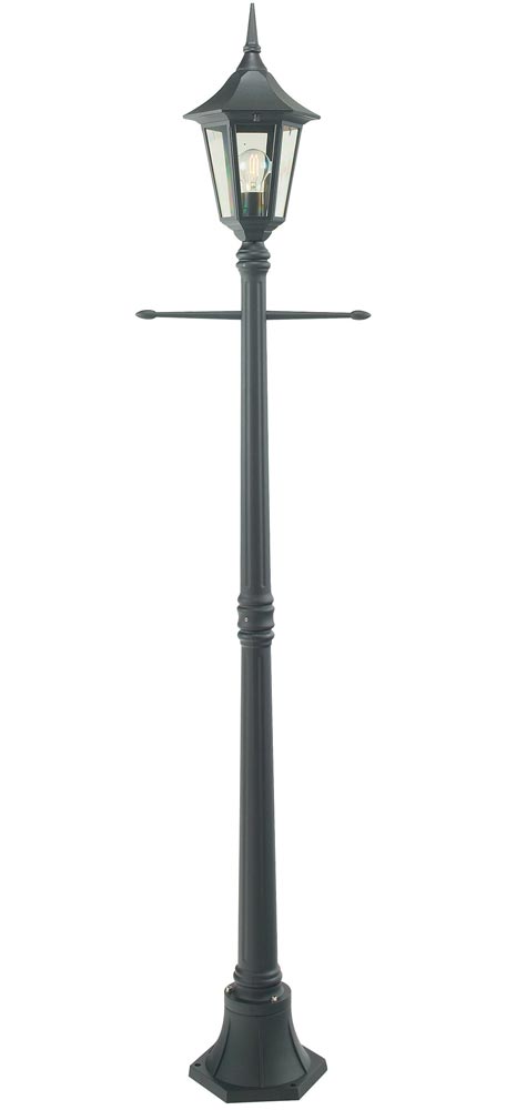 Norlys Rimini Outdoor Lamp Post Lantern Black Traditional