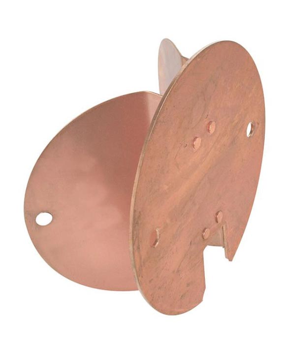 Norlys Circular Corner Bracket Outdoor Wall Lights Copper