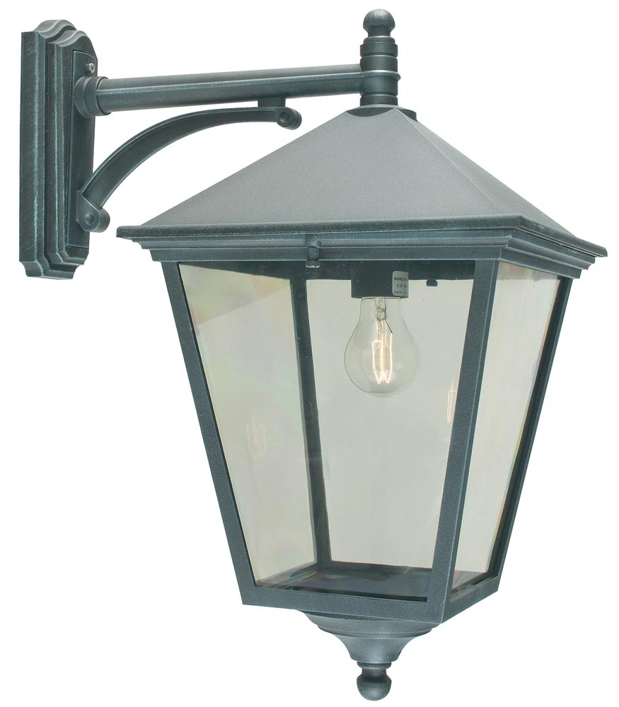 Norlys Turin Grande Downward Outdoor Wall Lantern Verdigris