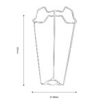 8 Inch Shade Carrier for BC Lamp Holder
