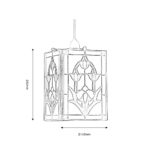 Garden Tiffany Ceiling Lamp Shade Floral Design Easy Fit