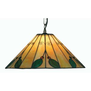 Leaf medium Tiffany pendant light in Art Nouveau style main image