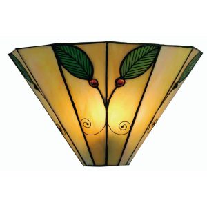 Leaf 1 lamp Tiffany wall light in Art Nouveau style main image