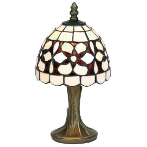 Amber Flower mini Tiffany style table lamp main image