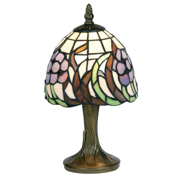 Blue Flower mini Tiffany style table lamp main image