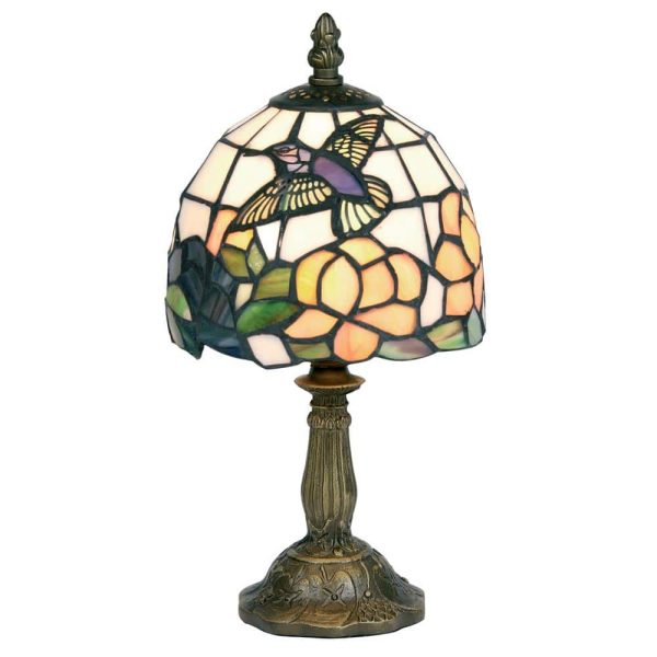 Hummingbird Mini Tiffany Style Table Lamp Traditional