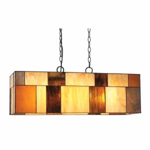 Osrick large Tiffany pendant light in abstract Art Deco style main image