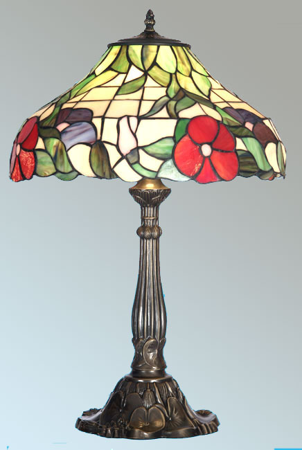 Peonies 400mm Tiffany Table Lamp