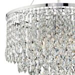 Dar Pescara 5 Light Luxury Crystal Pendant Chrome