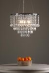 Dar Pescara 5 Light Luxury Crystal Pendant Chrome