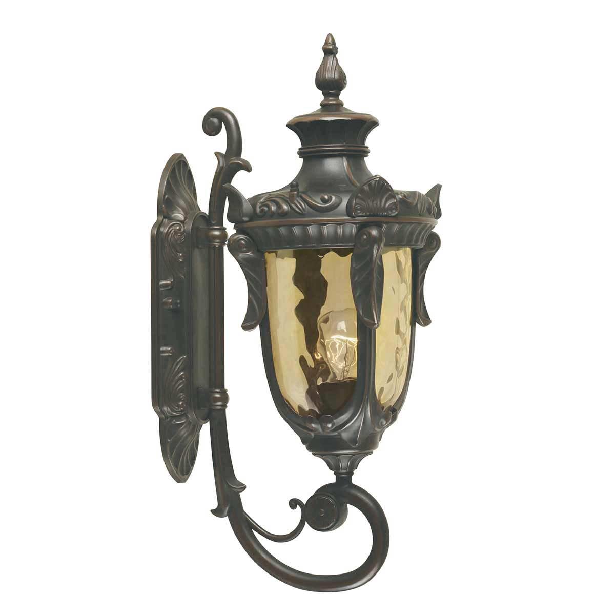 Elstead Philadelphia 1 Light Medium Outdoor Wall Lantern Old Bronze Up