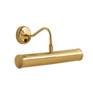 Traditional 325mm switched polished brass picture light main image
