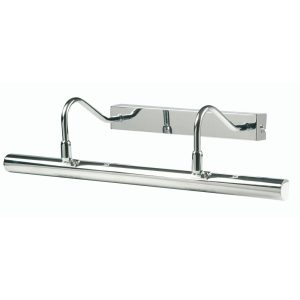 Twin arm 49cm switched polished chrome picture light main image