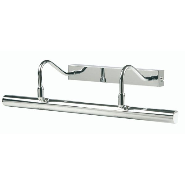 Twin arm 49cm switched polished chrome picture light main image