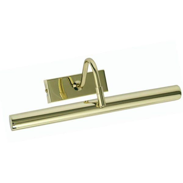 Polished Brass Neutral White LED Picture Light 325mm