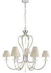 Elstead Pimlico 9 Light Large Birdcage Chandelier Polished Nickel