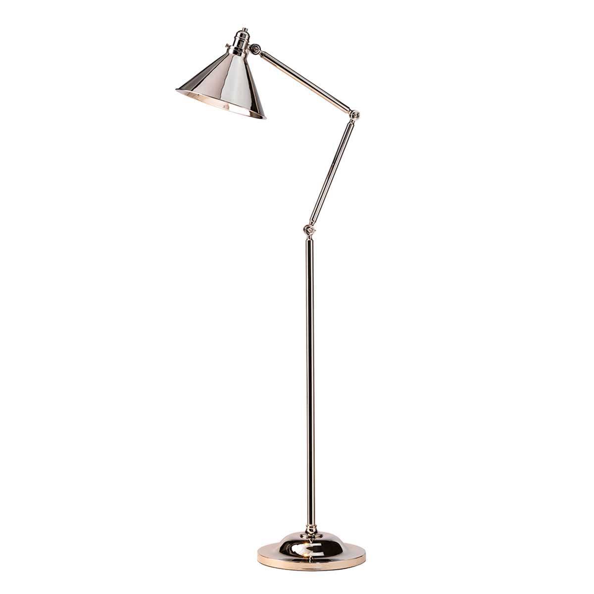 Elstead Provence Polished Nickel 1 Light Adjustable Floor Lamp