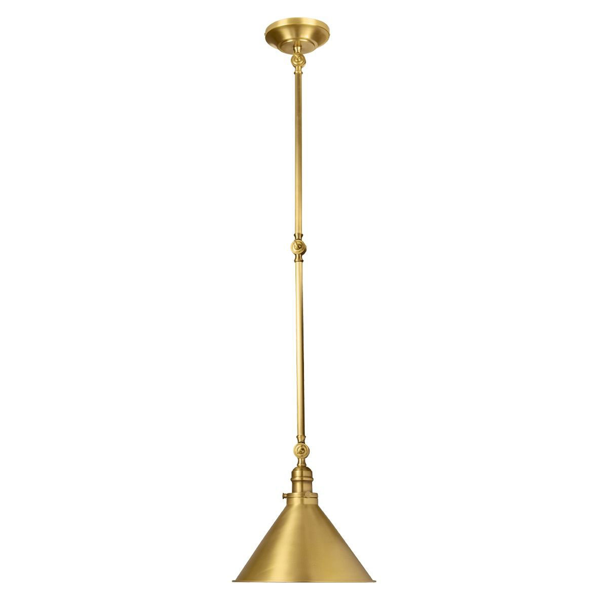 Elstead Provence Hinged Single Pendant / Wall Light Aged Brass
