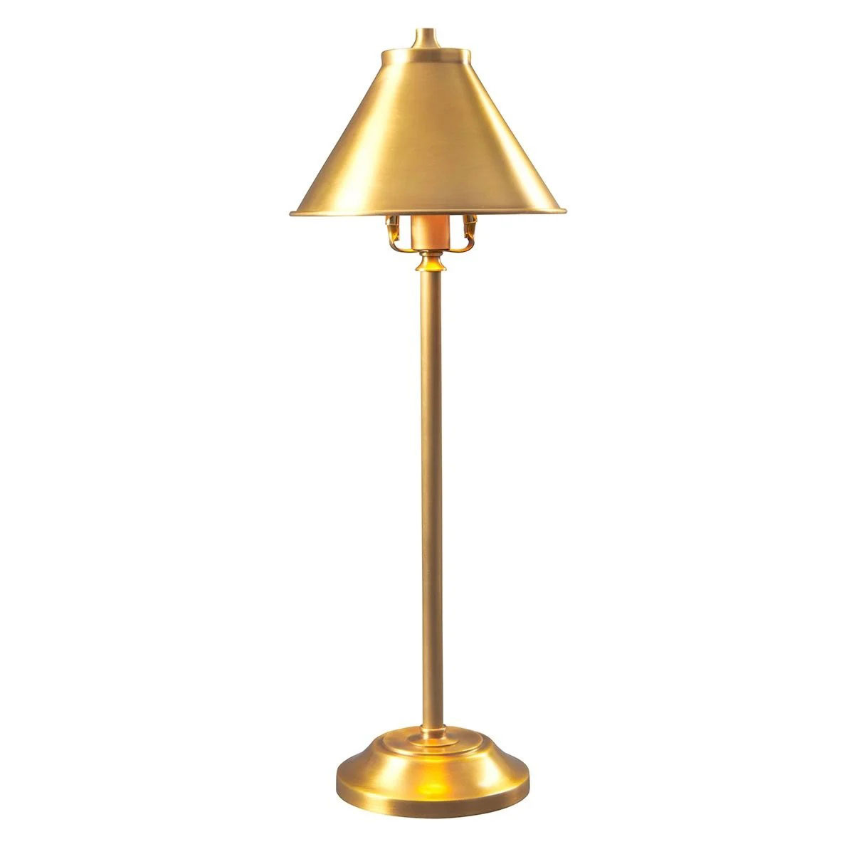 Elstead Provence 1 Light Stick Table Lamp Aged Brass