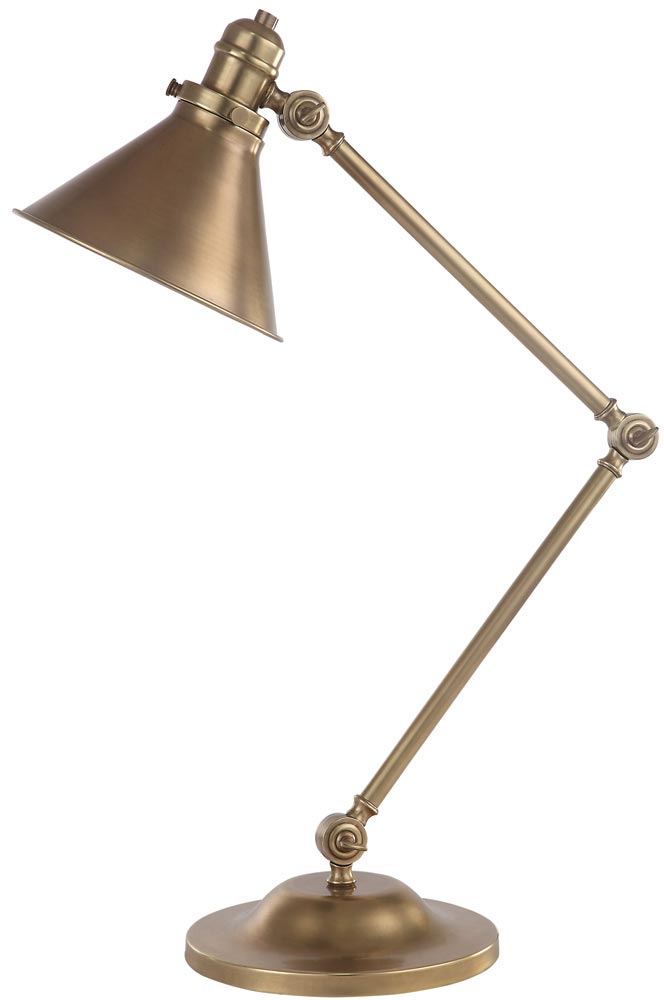 Elstead Provence Aged Brass 1 Light Adjustable Desk Lamp