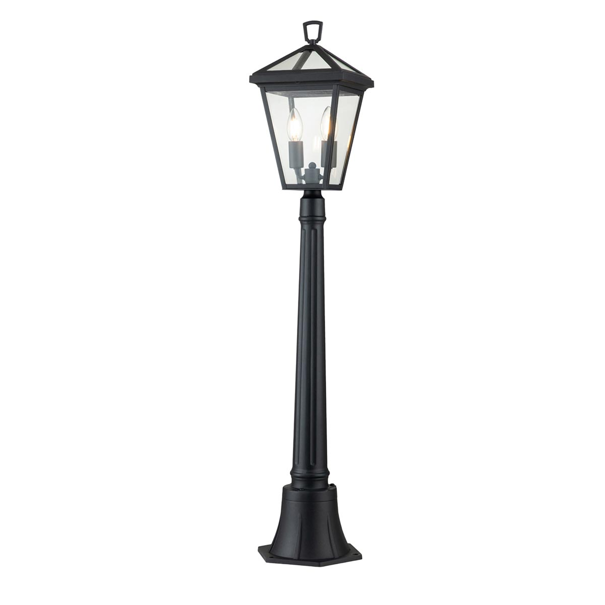 Quintiesse Alford Place 2 Light Outdoor Post Lantern Museum Black