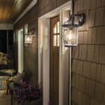 Quintiesse Andover Medium Outdoor Wall Lantern Weathered Zinc