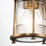Ashland Bay 1 Lamp Bathroom Wall Light Natural Brass Seeded Glass