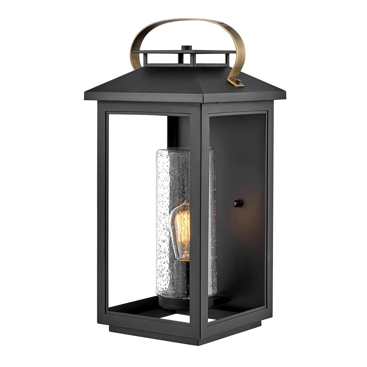 Atwater Large Rust Proof 1 Light Outdoor Wall Box Lantern Matt Black