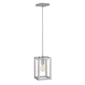 Quintiesse Ensemble 1 light ceiling pendant in polished nickel full height