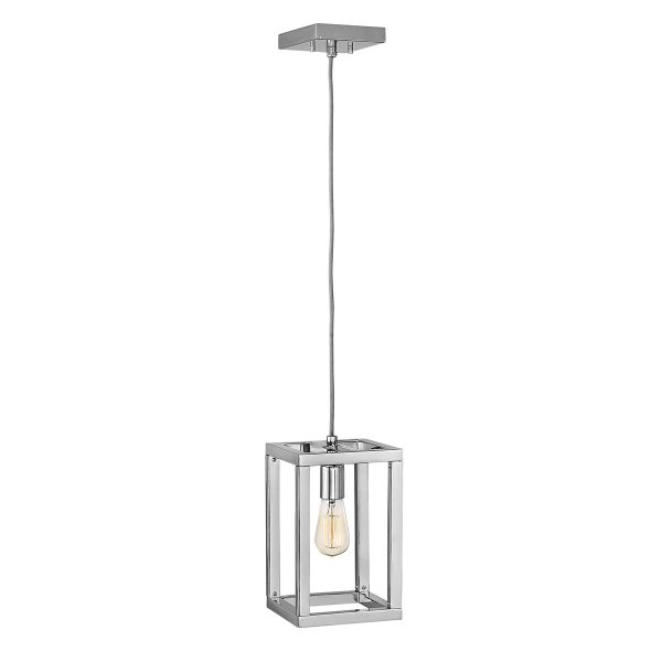 Ensemble Contemporary 1 Lamp Pendant Ceiling Light Polished Nickel