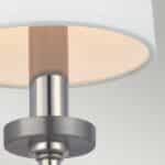 Felixstowe 1 Light Bathroom Wall Light Chrome White Parchment Shade