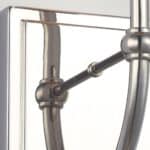 Felixstowe 1 Light Bathroom Wall Light Chrome White Parchment Shade