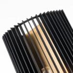 Linara Contemporary Single Lamp Wall Light Black / Natural Brass