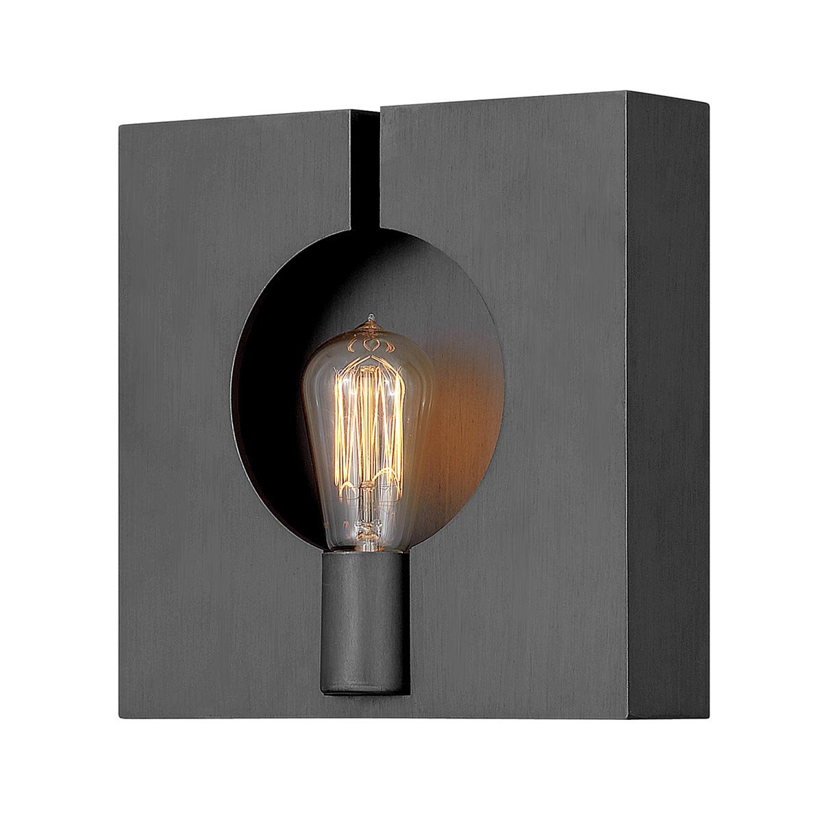 Ludlow Designer 1 Lamp Single Architectural Wall Light Brushed Graphite