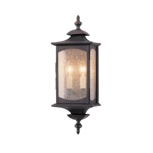 Quintiesse Market Square medium 2 light outdoor wall lantern in oil rubbed bronze main image