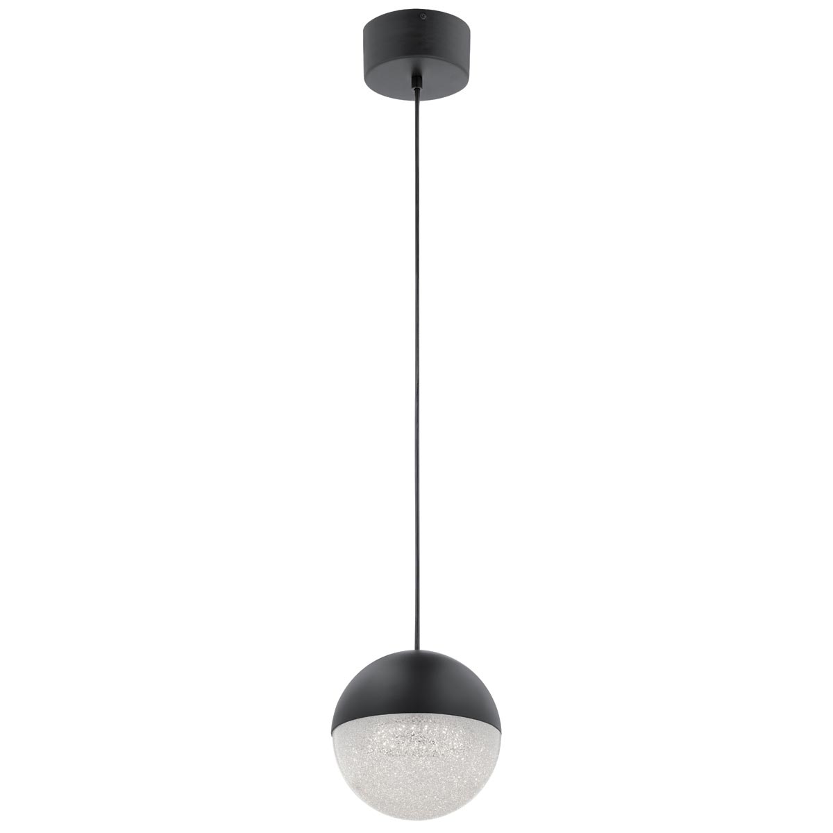 Moonlit Bright LED Mini Pendant Ceiling Light Matte Black 2130Lm