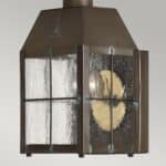 Quintiesse Nantucket Small 1 Light Outdoor Wall Lantern Aged Brass
