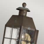 Quintiesse Nantucket Small 1 Light Outdoor Wall Lantern Aged Brass