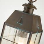 Nantucket Medium 1 Light Outdoor Porch Chain Lantern Aged Brass