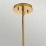 Quintiesse Pim Modern 5 Light Bathroom Chandelier Gold Opal Glass