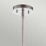 Quintiesse Pim Modern 5 Light Bathroom Chandelier Chrome Opal Glass