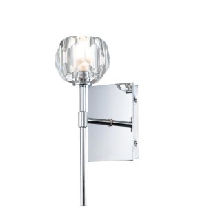 Quintiesse Regalia single bathroom wall light in polished chrome main image