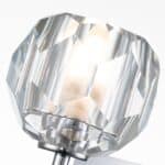 Quintiesse Regalia Single Bathroom Wall Light Chrome Crystal Shade