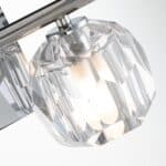 Quintiesse Regalia 2 Lamp Bathroom Wall Light Chrome Crystal