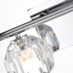 Quintiesse Regalia 2 Lamp Bathroom Wall Light Chrome Crystal